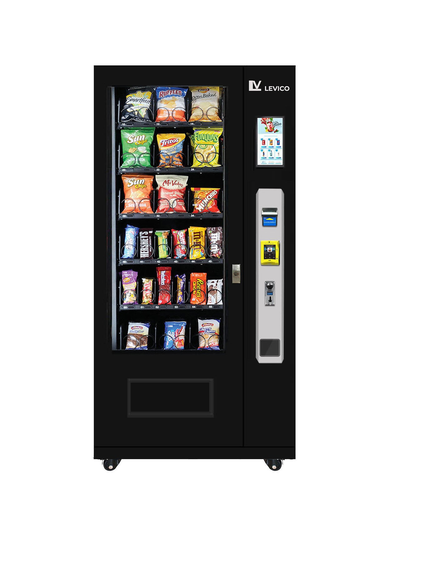 Marco - LE3000S-BK-A Snacks Vending Machine With Coin & Cash and Card ...