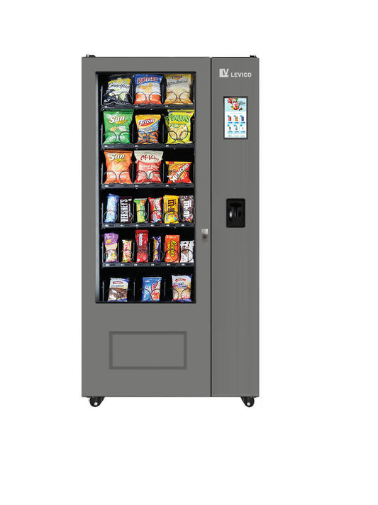 Morgan - LE3000C-GY-B Combo Vending Machine With Card reader