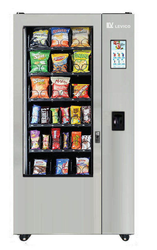 Melissa - LE-3000S-SL-B Snacks Vending Machine With Card reader