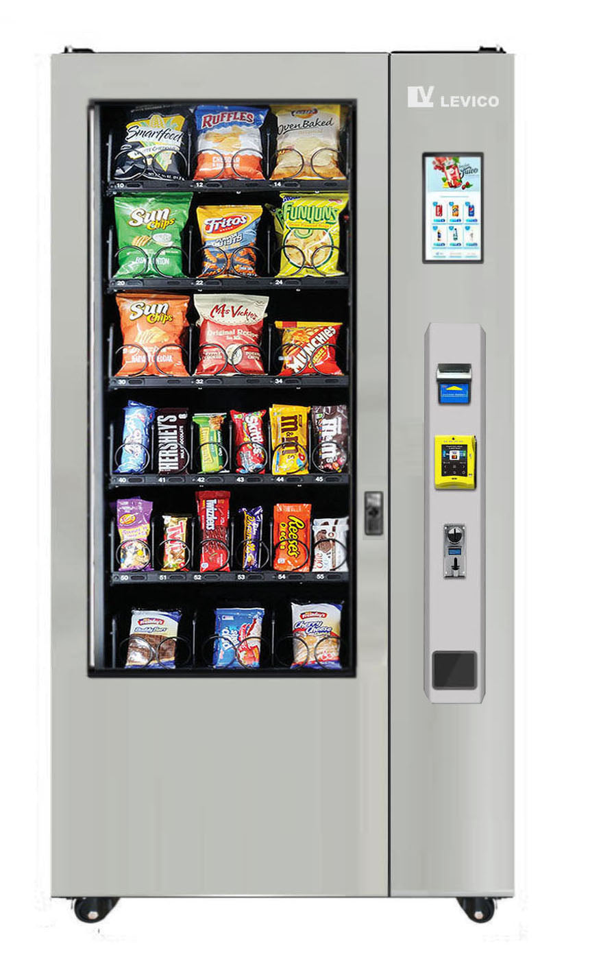 Marco - LE3000S-SL-A Snacks Vending Machine With Coin & Cash and Card reader