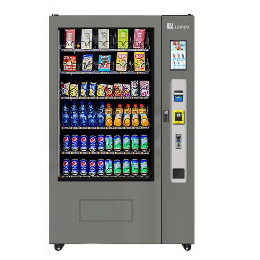 Wesley - LE4000S-GY-A Snacks Vending Machine With Card reader Coin and Cash