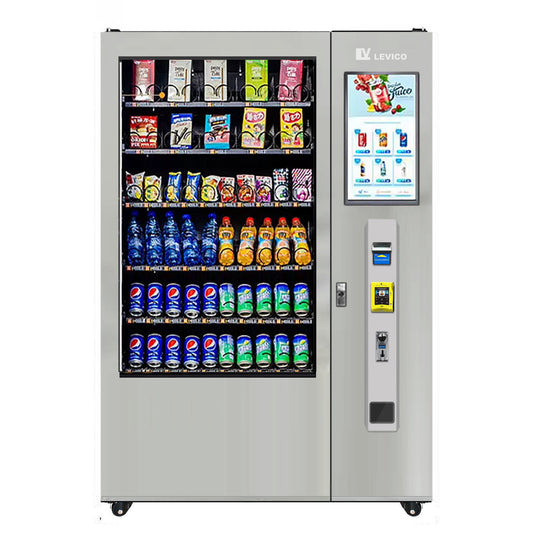 Zoe - LE5000S-SL-A Snacks Vending Machine –With Card Reader and Coin & Cash acceptor
